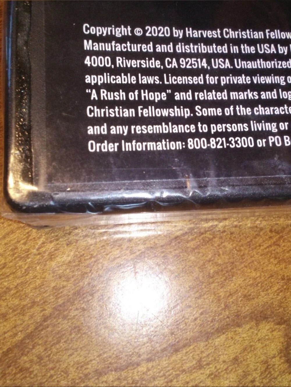 A Rush Of Hope Find Answers To Life's Questions 2020 Harvest Minist. DVD Sealed - Picture 4 of 8
